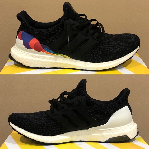 Adidas Ultra Boost 3.0 Pride Black Multicolor Shoe - Picture 5 of 8